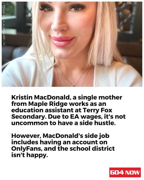 coquitlam teacher onlyfans|Coquitlam school district in battle with teacher aide over her。